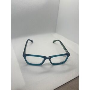 OGI OK337 Eyeglasses Frames Teal Blue Green Patterned Full Rim Glasses